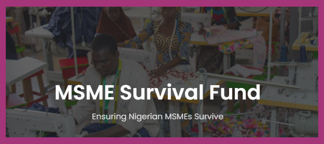 Billion Naira Msme Survival Fund And Guaranteed Off Take Schemes